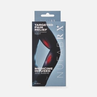 Nufabrx Arm Compression Sleeve with Pain-Relieving Medicine, , large