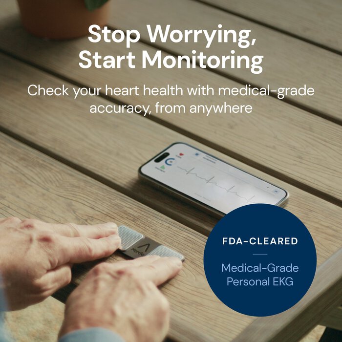 KardiaMobile Medical-Grade 1-Lead EKG Heart Monitor, , large