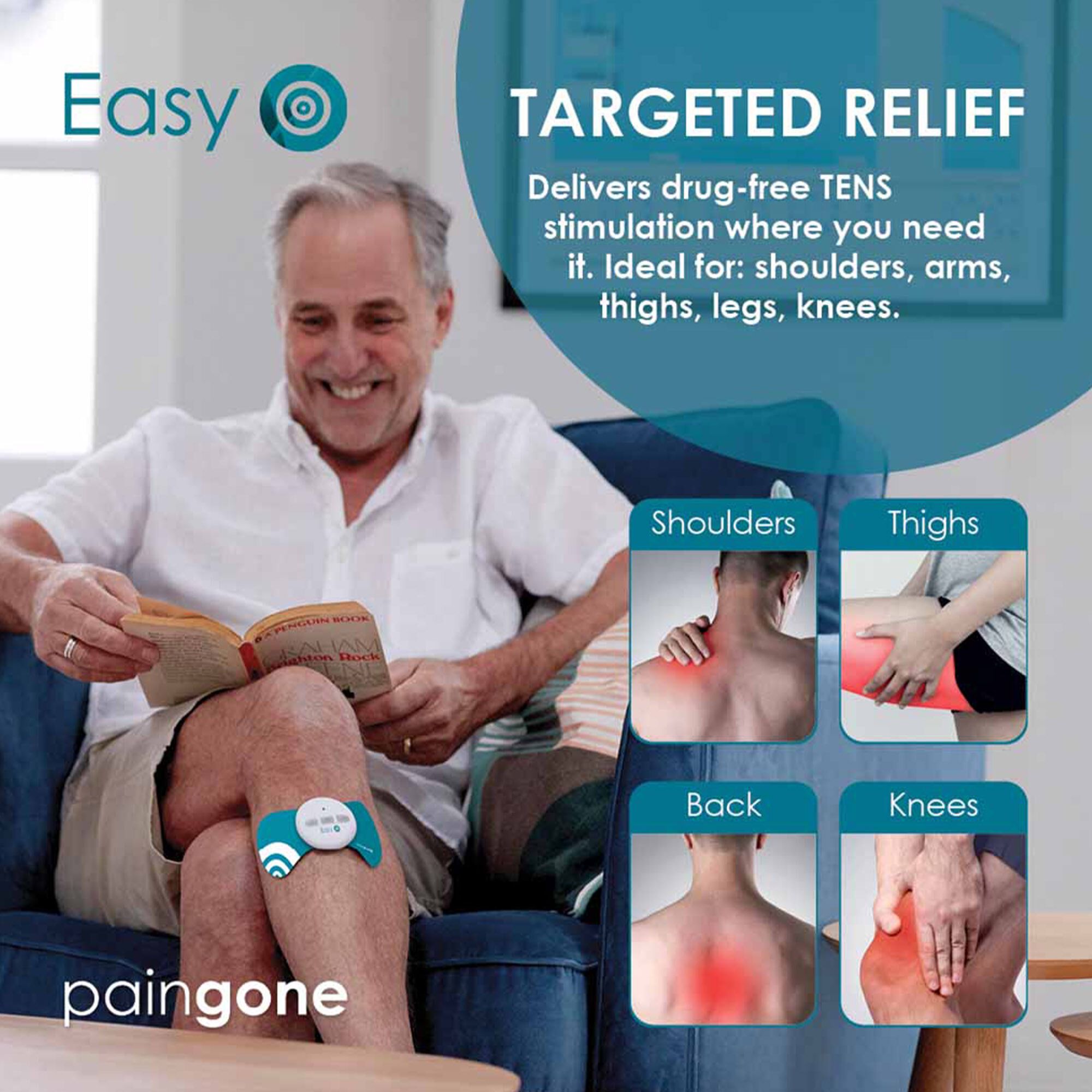 Paingone Easy Wireless & Wearable TENS Device, , large