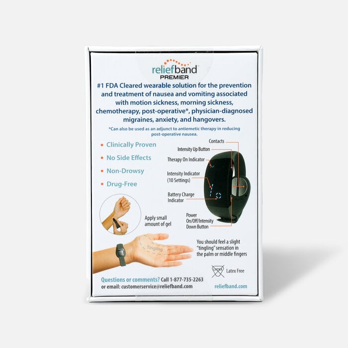 Reliefband Nausea Relief - Premier, Charcoal Grey, large
