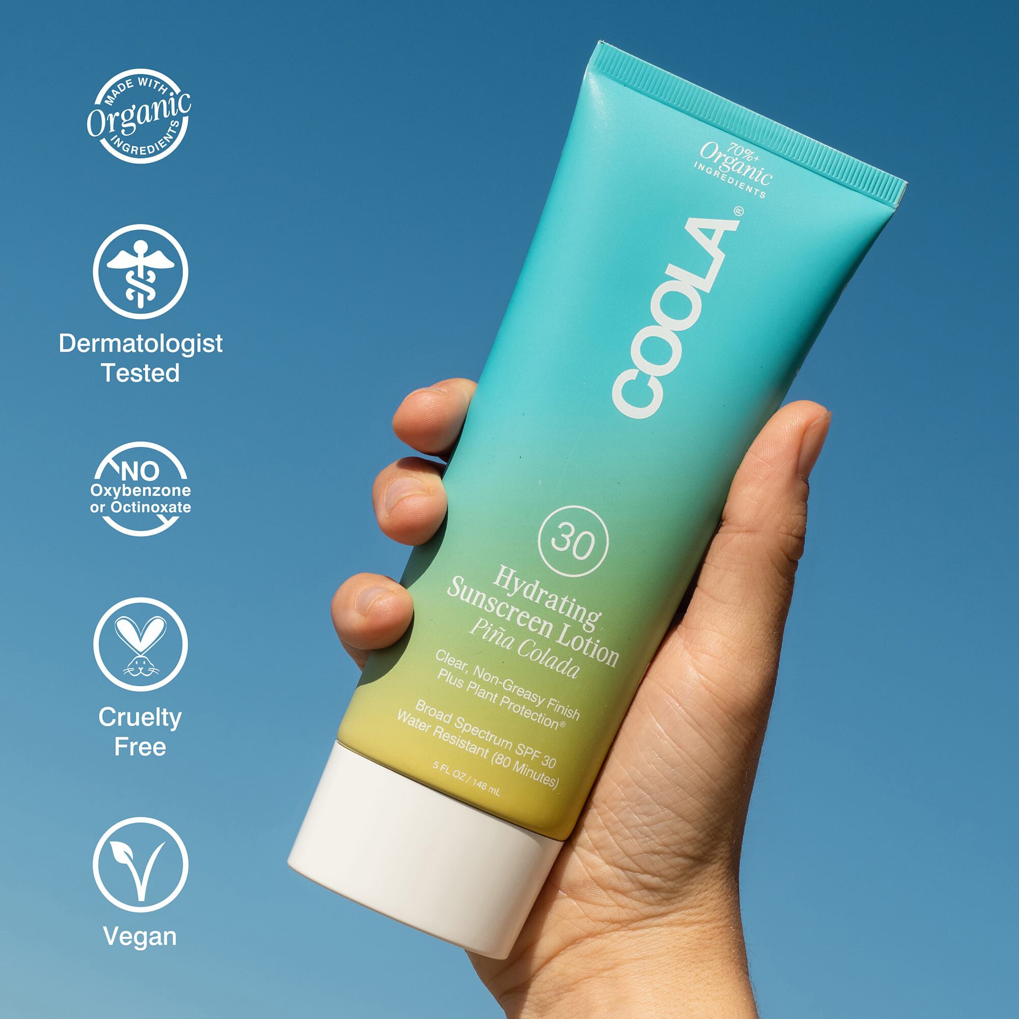 COOLA® Classic Body Organic Sunscreen Lotion, SPF 30, Pi&ntilde;a Colada, 5 fl. oz., , large
