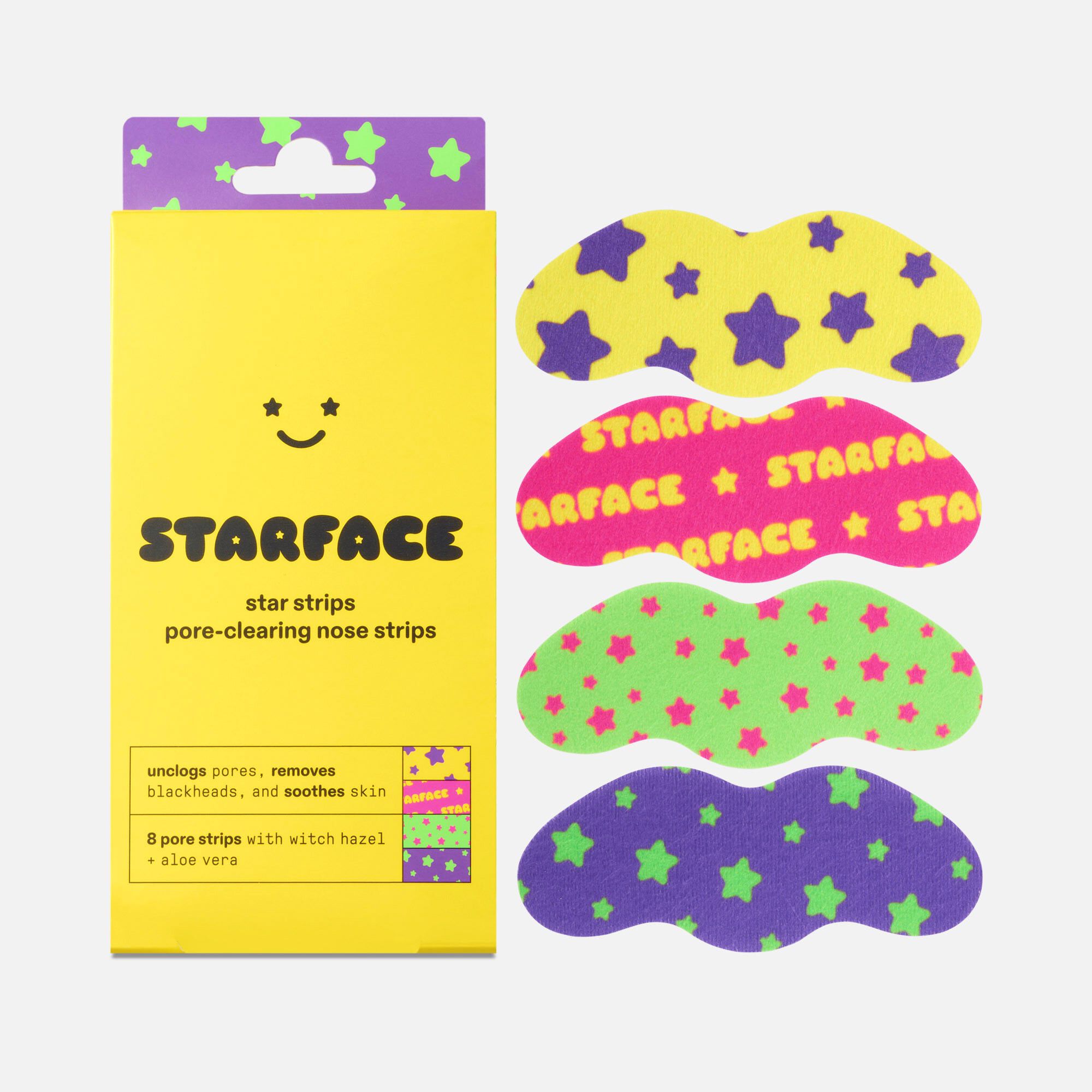 Starface Star Strips™ Pore-Clearing Nose Strips, Assorted Pack, 8 ct.