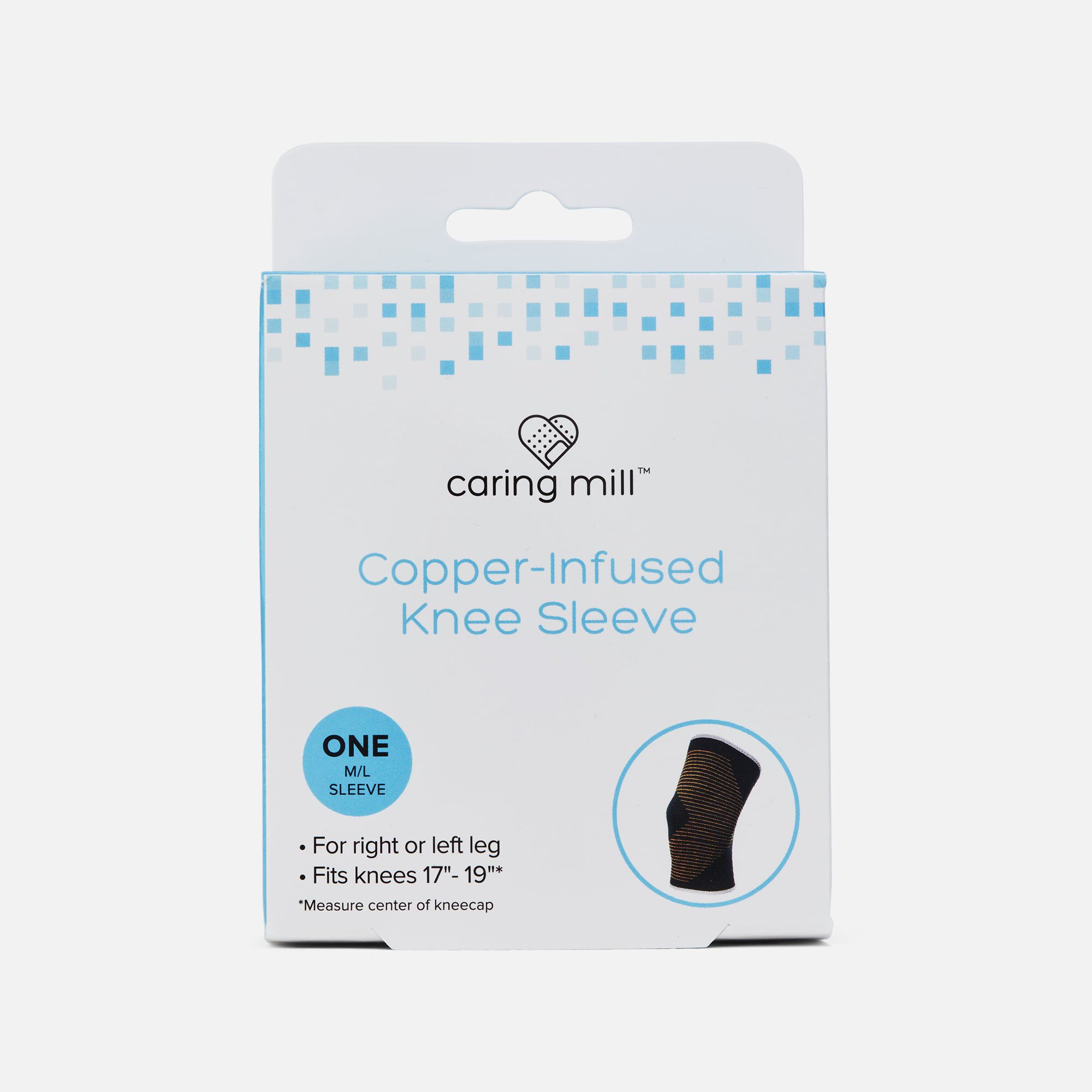 Caring Mill™ Copper-Infused Knee Compression Sleeve, M/L, , large