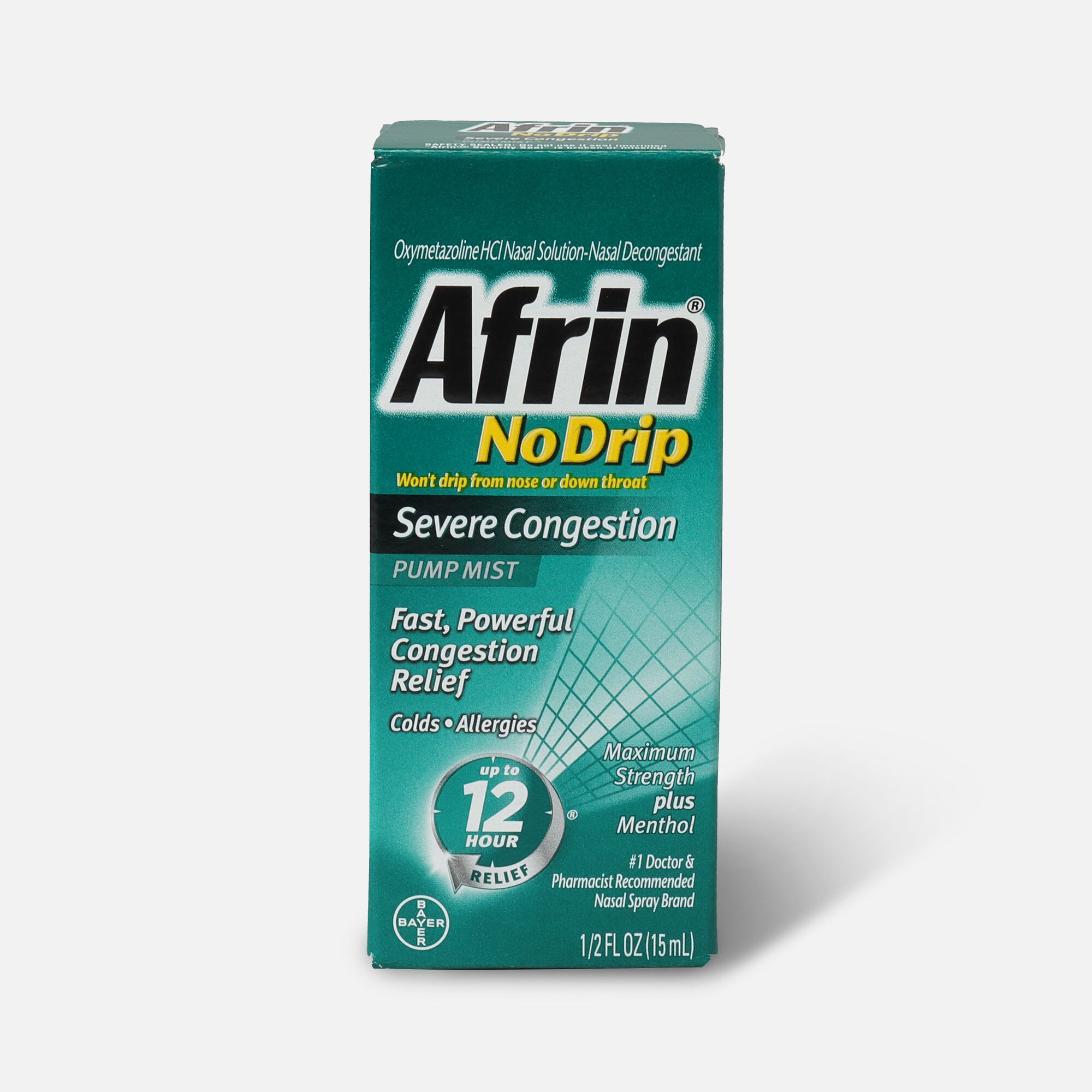 Afrin No Drip Severe Congestion Pump Nasal Mist, .5 oz., , large