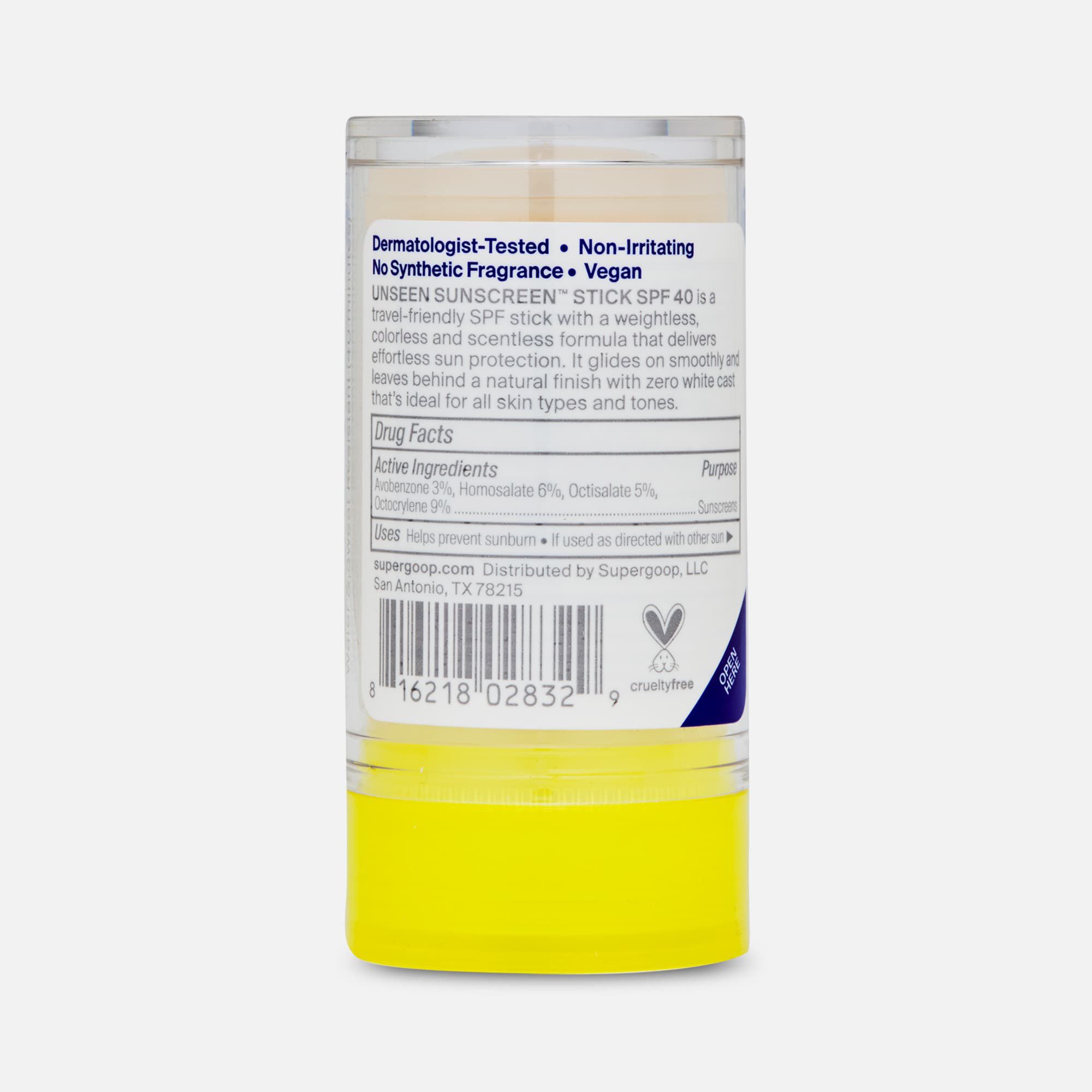 Supergoop! Unseen Sunscreen Stick, SPF 40, 0.70 oz., , large