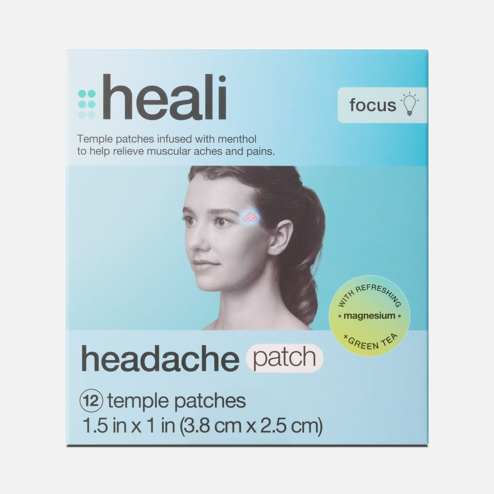 Heali Focus Headache Patch, Green Tea, 12 ct.