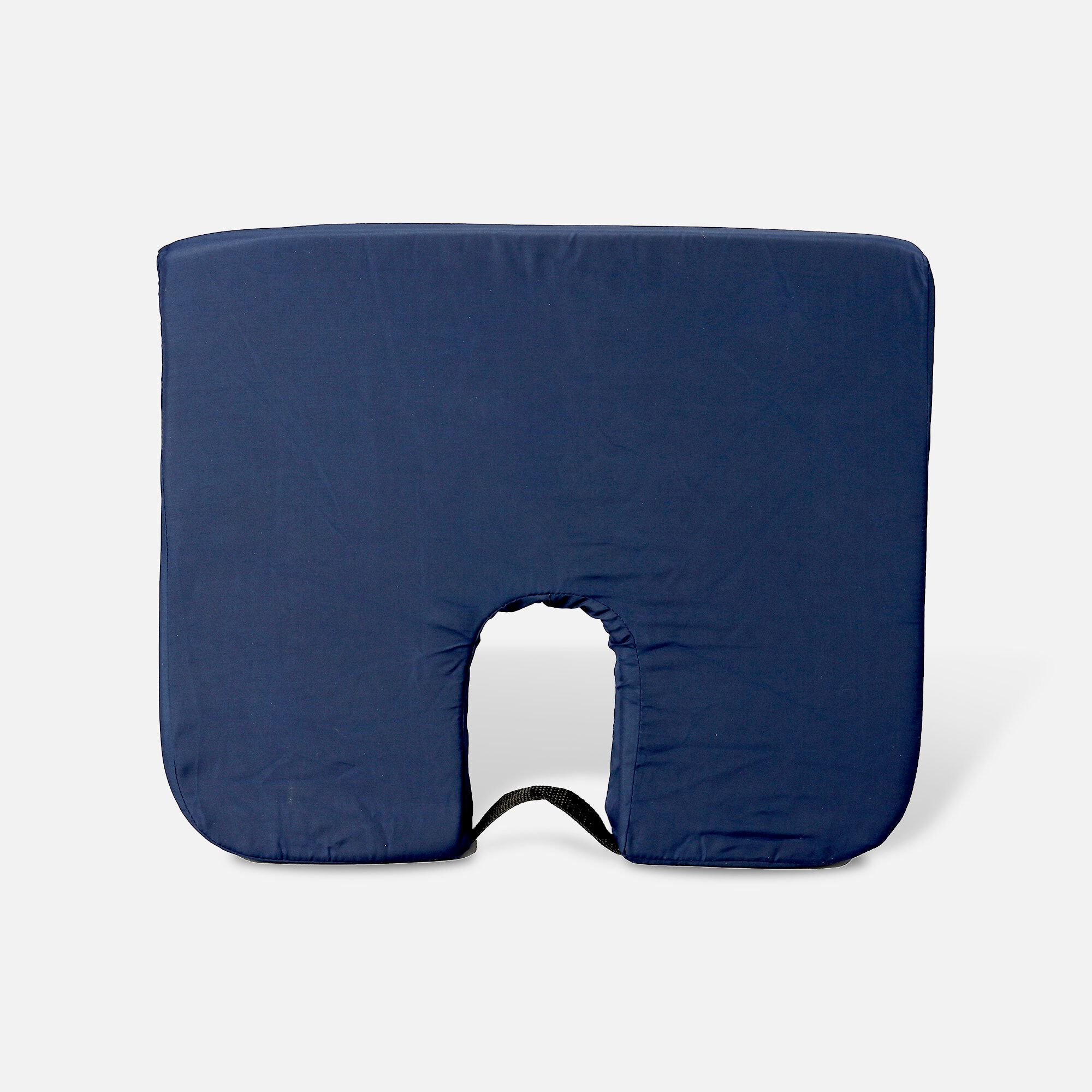Foam Seat Cushion for Coccyx Support, 18 x 14 x 1.5 to 3", Navy, , large
