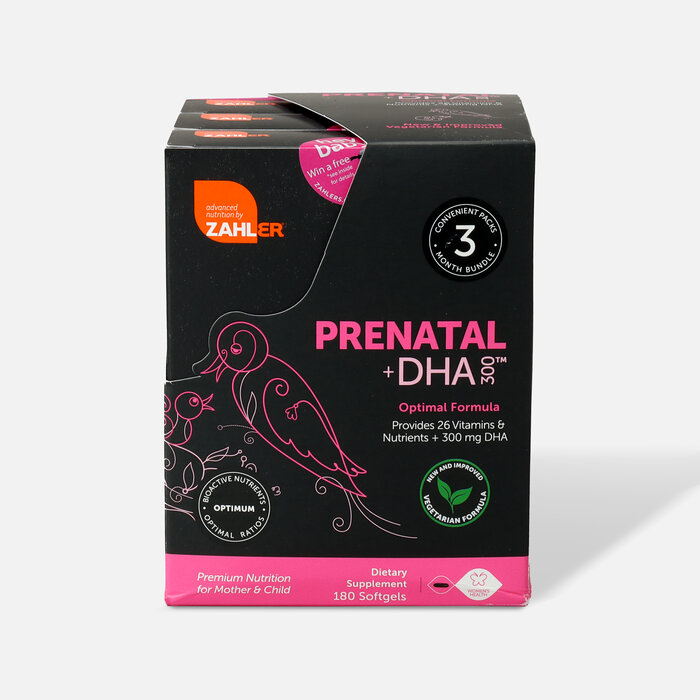 Zahler Prenatal +DHA 300 mg Vitamins, 60 Softgels, , large