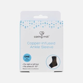 Caring Mill™ Copper-Infused Ankle Brace Compression Sleeve, , large