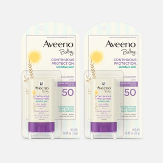 Aveeno Baby Continuous Protection Stick, SPF 50, 0.47 oz. (2-Pack), , large