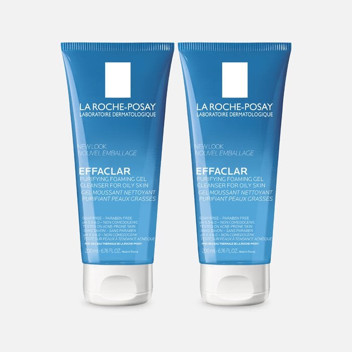 La Roche-Posay Effaclar Purifying Foaming Gel Cleanser for Oily Skin, 6.76 oz. (2-Pack), , large
