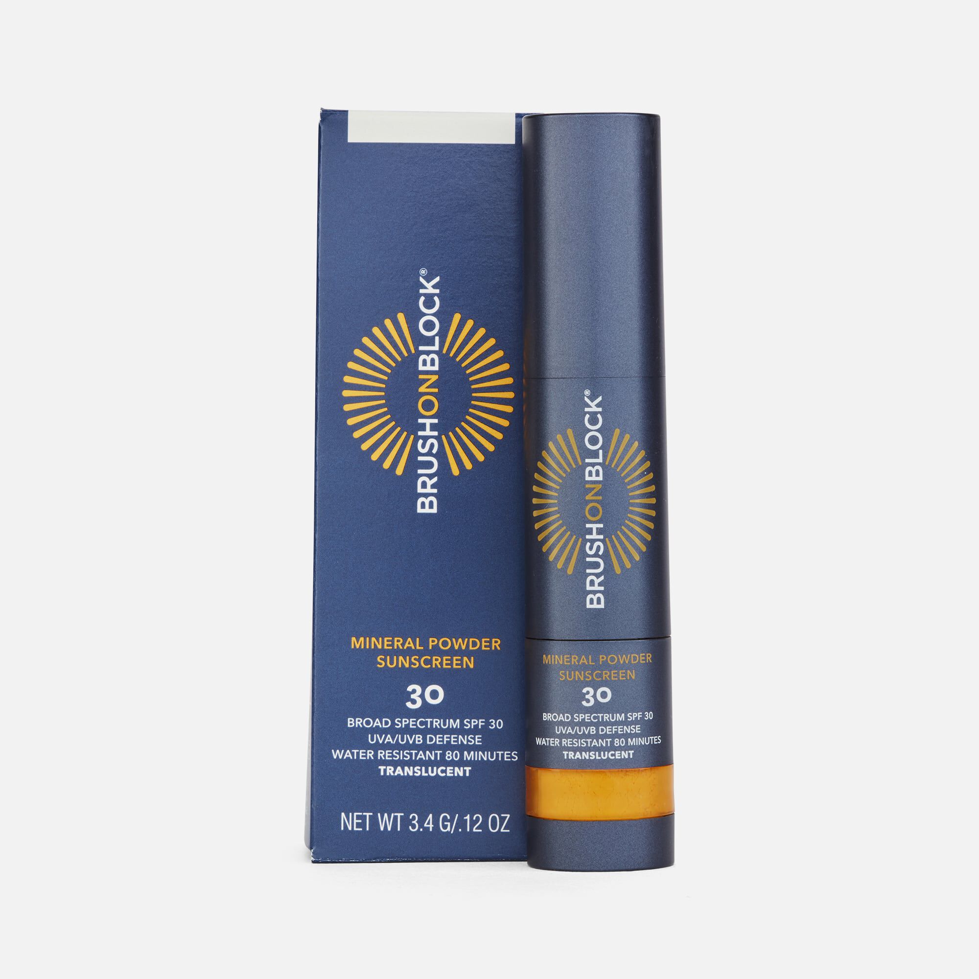 Brush on Block Facial Mineral Sunscreen Powder, SPF 30, 3.4g, , large