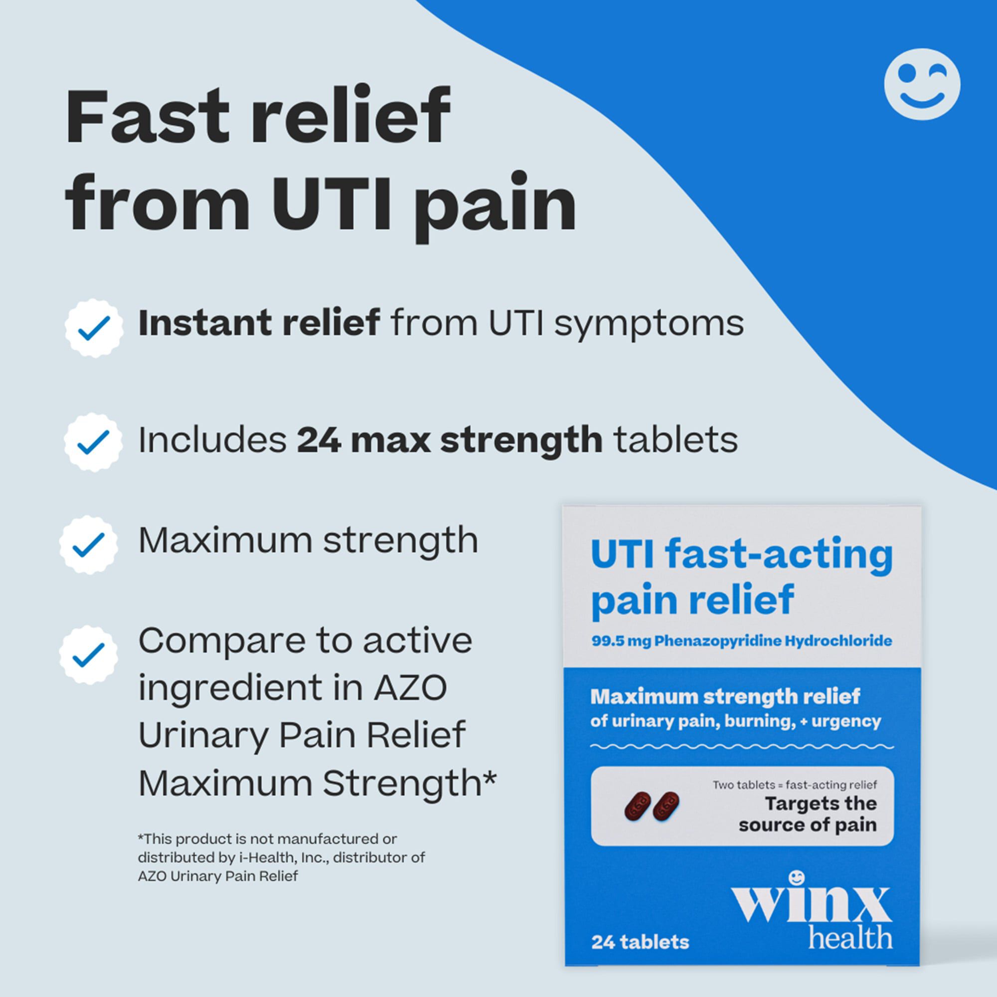 Winx Health UTI Fast-Acting Pain Relief, 24 ct., , large
