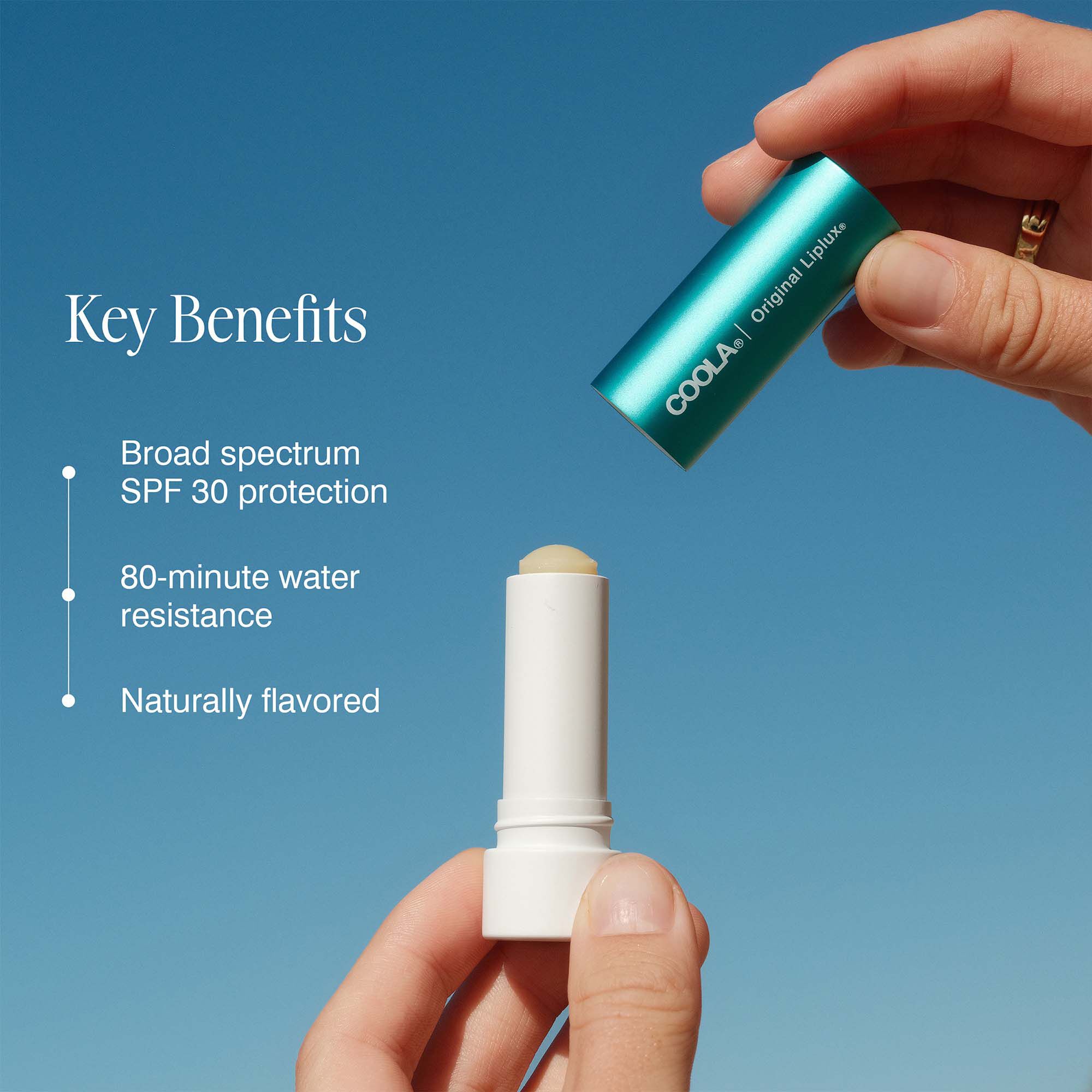 COOLA Liplux SPF 30 Original, Unscented, .15 oz., , large