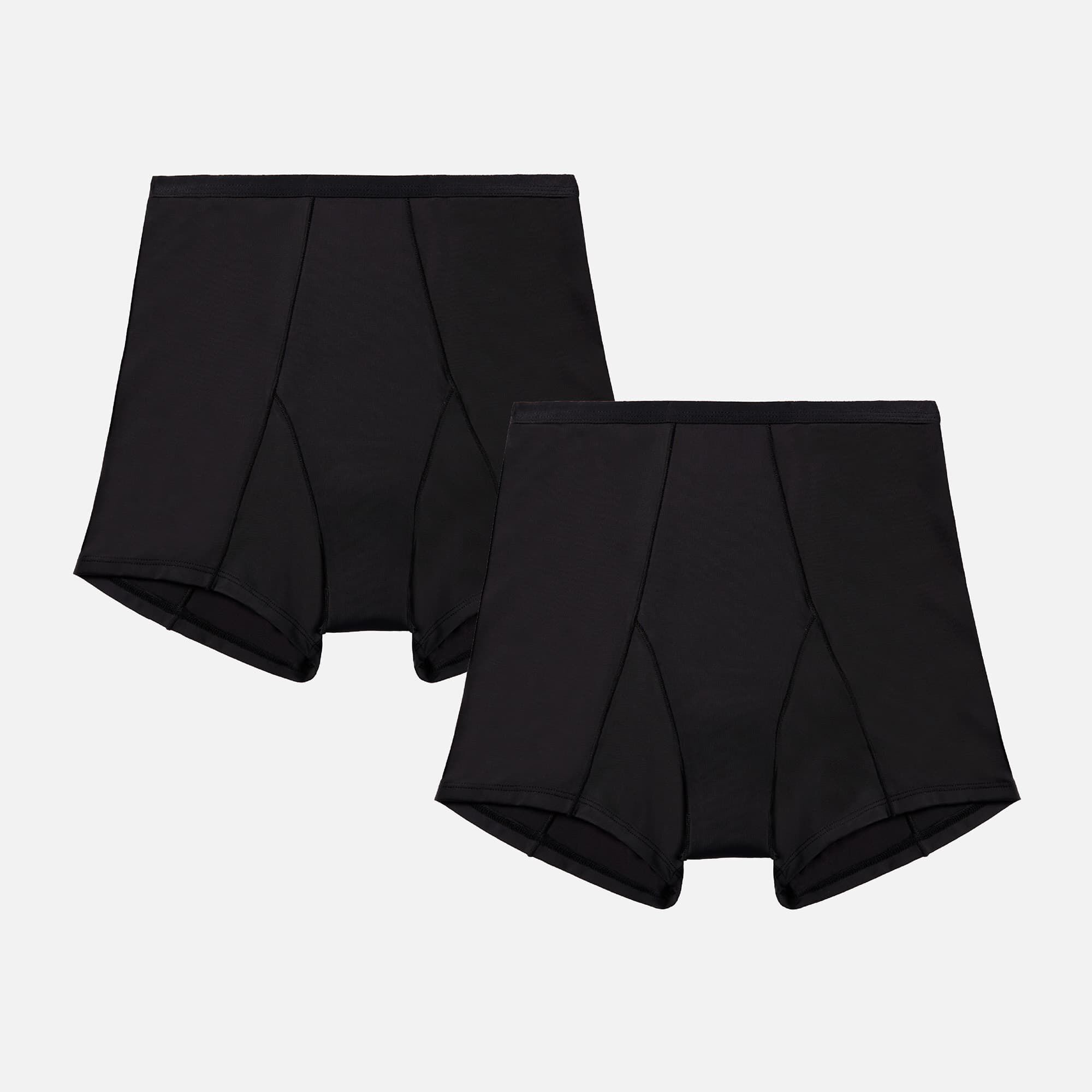 Proof Overnight Boyshort Period Underwear, 2 Pack, Black, Medium