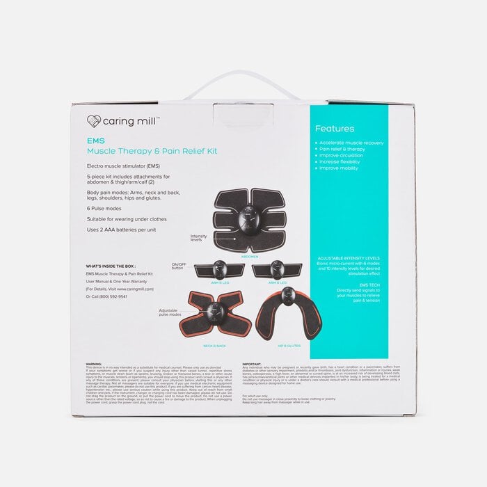 Caring Mill™ Muscle & Body Pain Relief EMS/Tens Unit Kit, , large