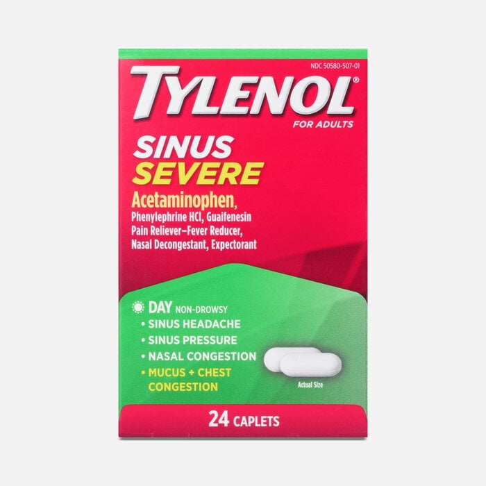 Tylenol® Sinus Severe Daytime Caplets, 24 ct., , large