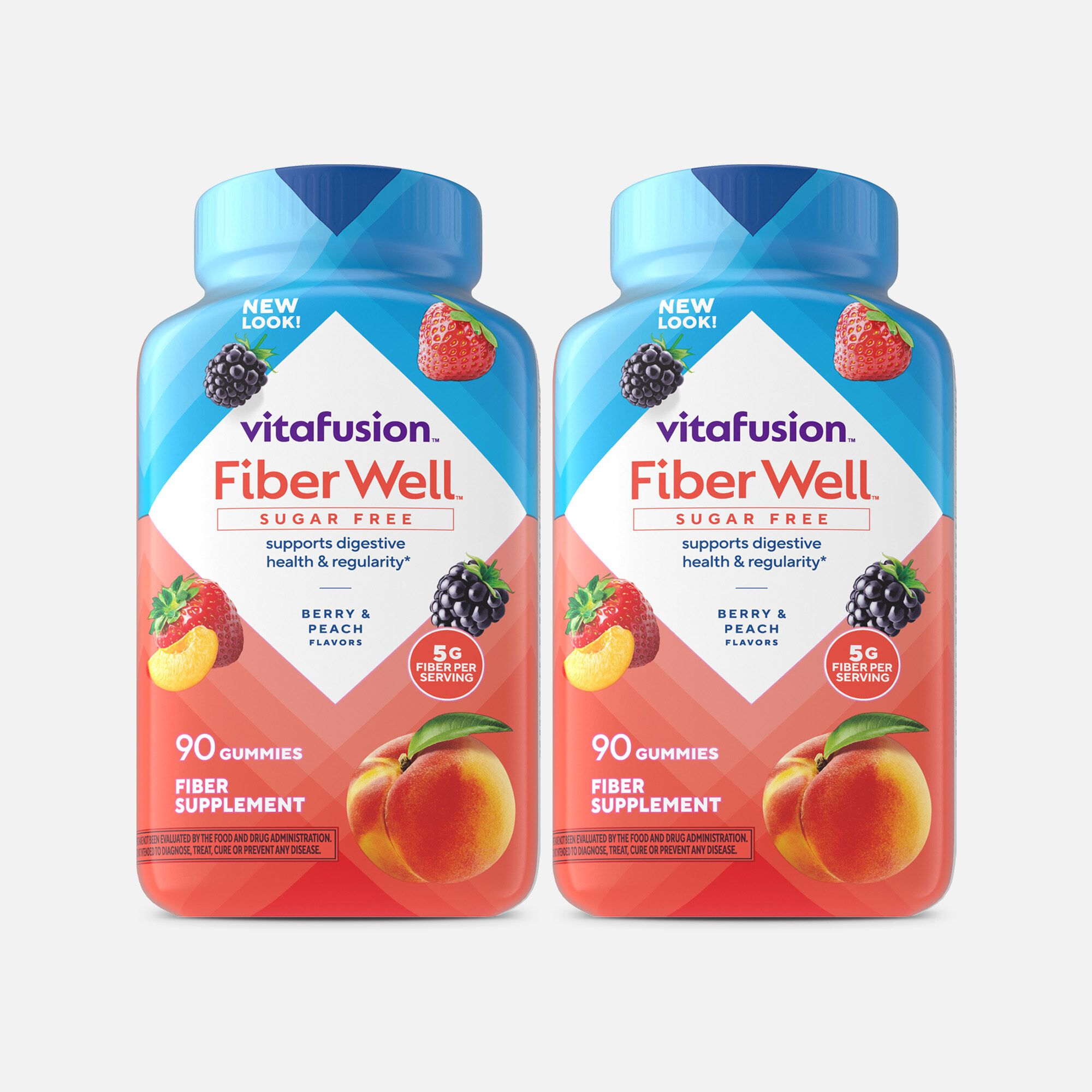 Vitafusion Fiber Well Gummies, Sugar-Free, 90 ct. (2-Pack), , large