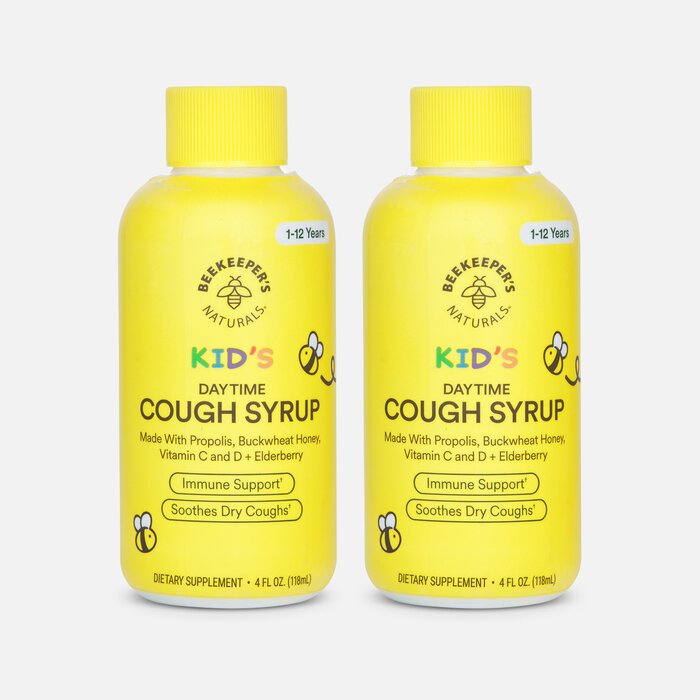 Beekeeper's Naturals Kid's Daytime Cough Syrup, 4 fl oz. (2-Pack), , large