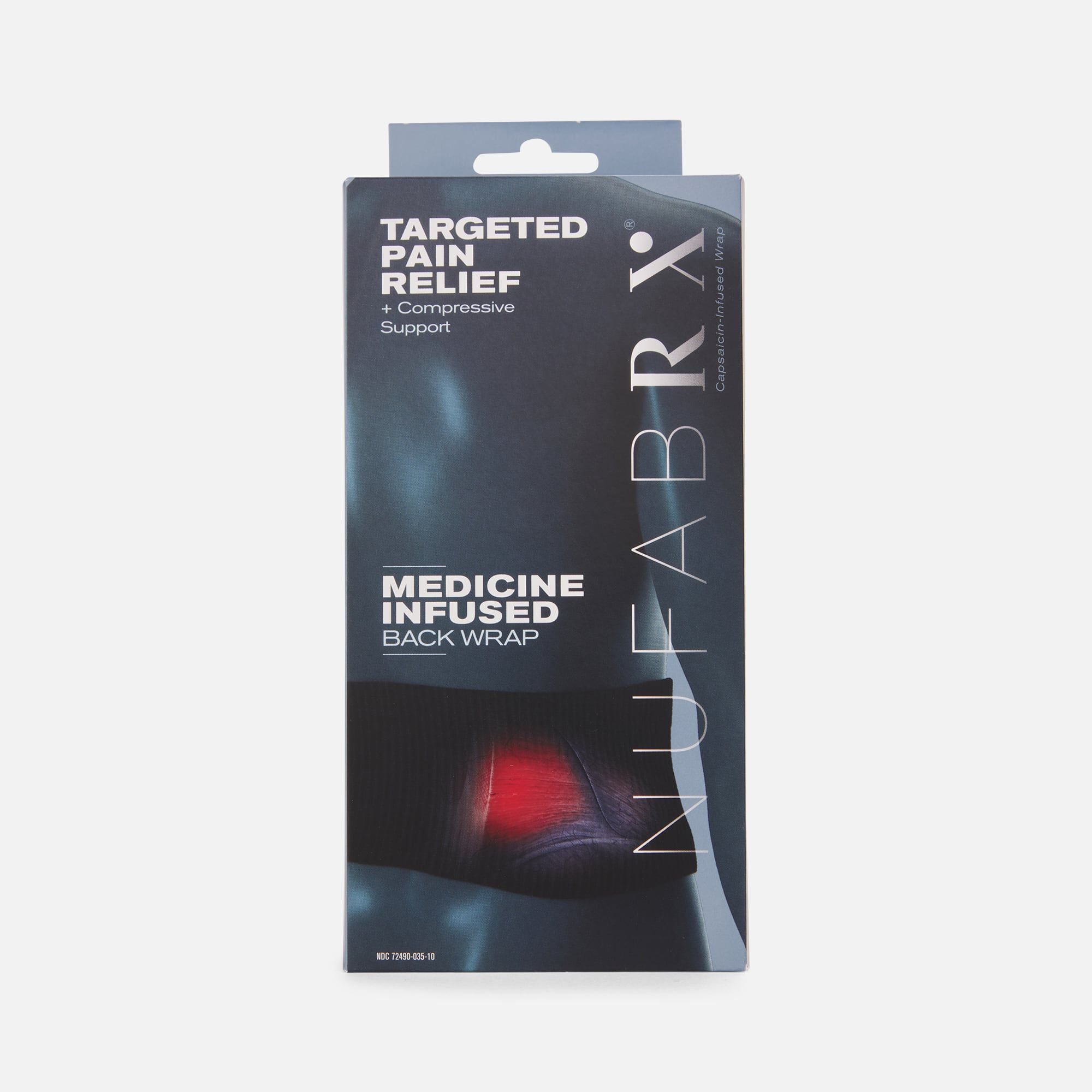 FaB 背後からの痛撃 / Pain in the Backside RF 3枚 Nufabrx Back Compression Wrap with Pain-Relieving Medicine by