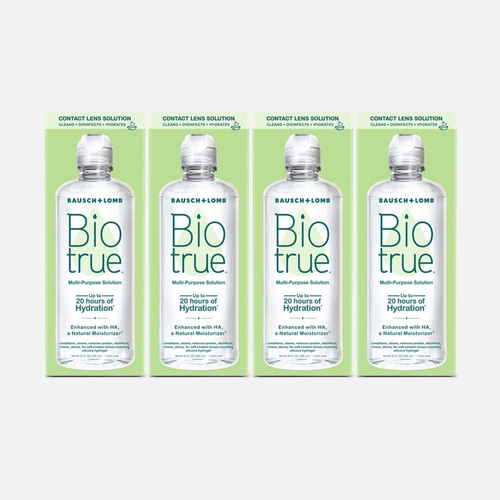 Bausch + Lomb Biotrue Multi-Purpose Solution for Soft Contact Lenses, 10 fl oz. (4 pack), , large