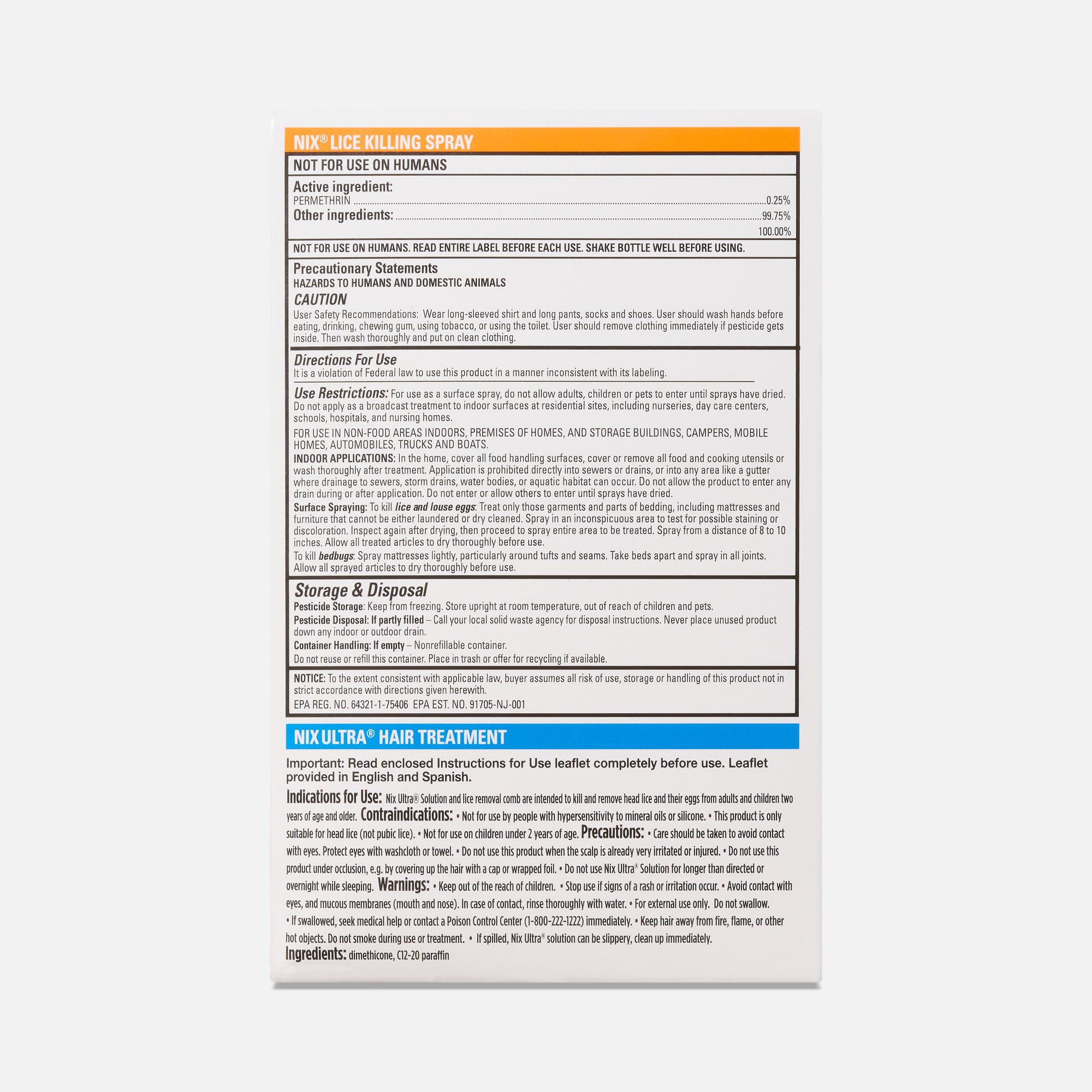 Nix Ultra Super Lice Removal Kit Lice Removal Treatment For Hair and Home, , large