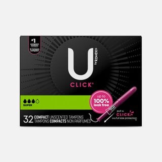 U by Kotex Click Compact Tampons, Super Absorbency, , large