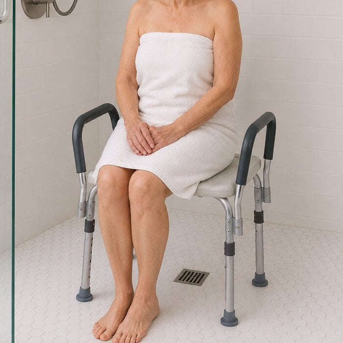 Alex Orthopedic Bath Bench with Arms, , large