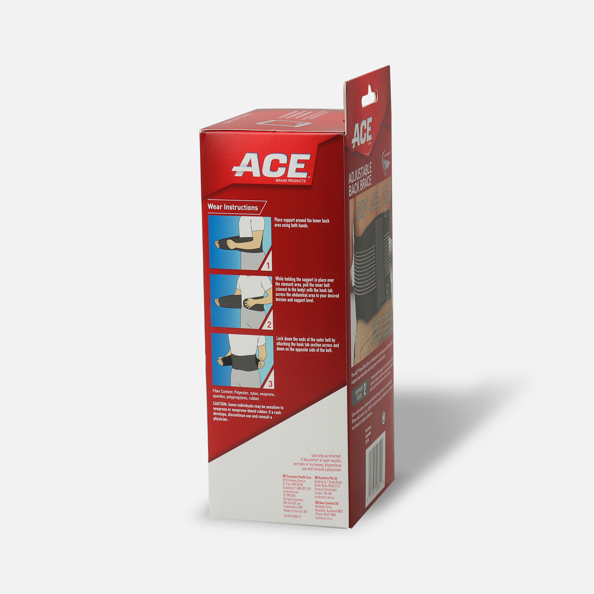 ACE Adjustable Back Brace, , large