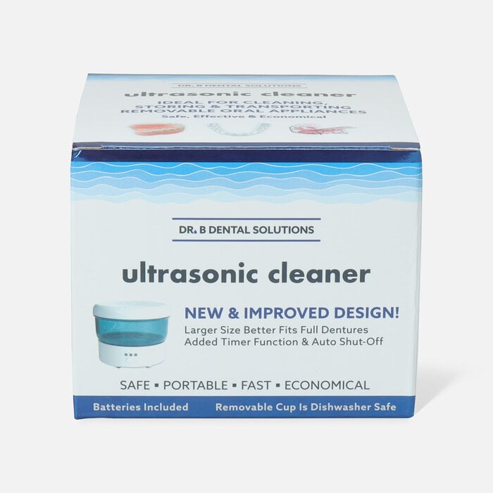 Dr. B Dental Solutions Sonic Cleaner Vibrating Denture Bath, , large