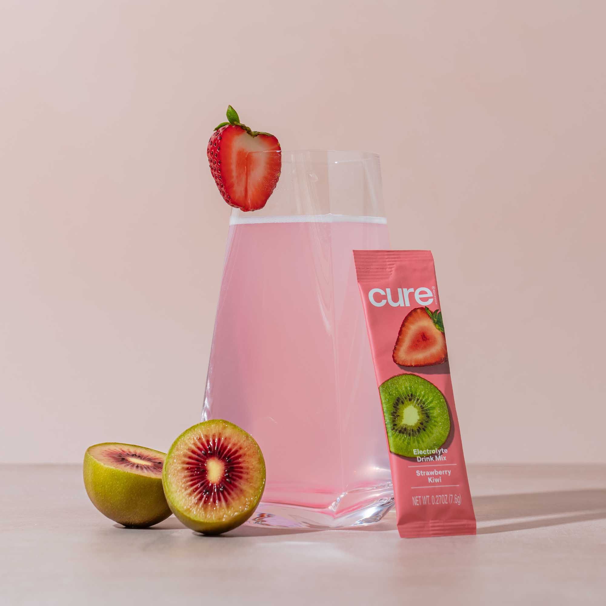Cure Hydrating Electrolyte Drink Mix Pouches, 14 ct., , large