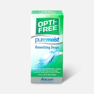 Opti-Free PureMoist Rewetting Drops, 12 mL, , large