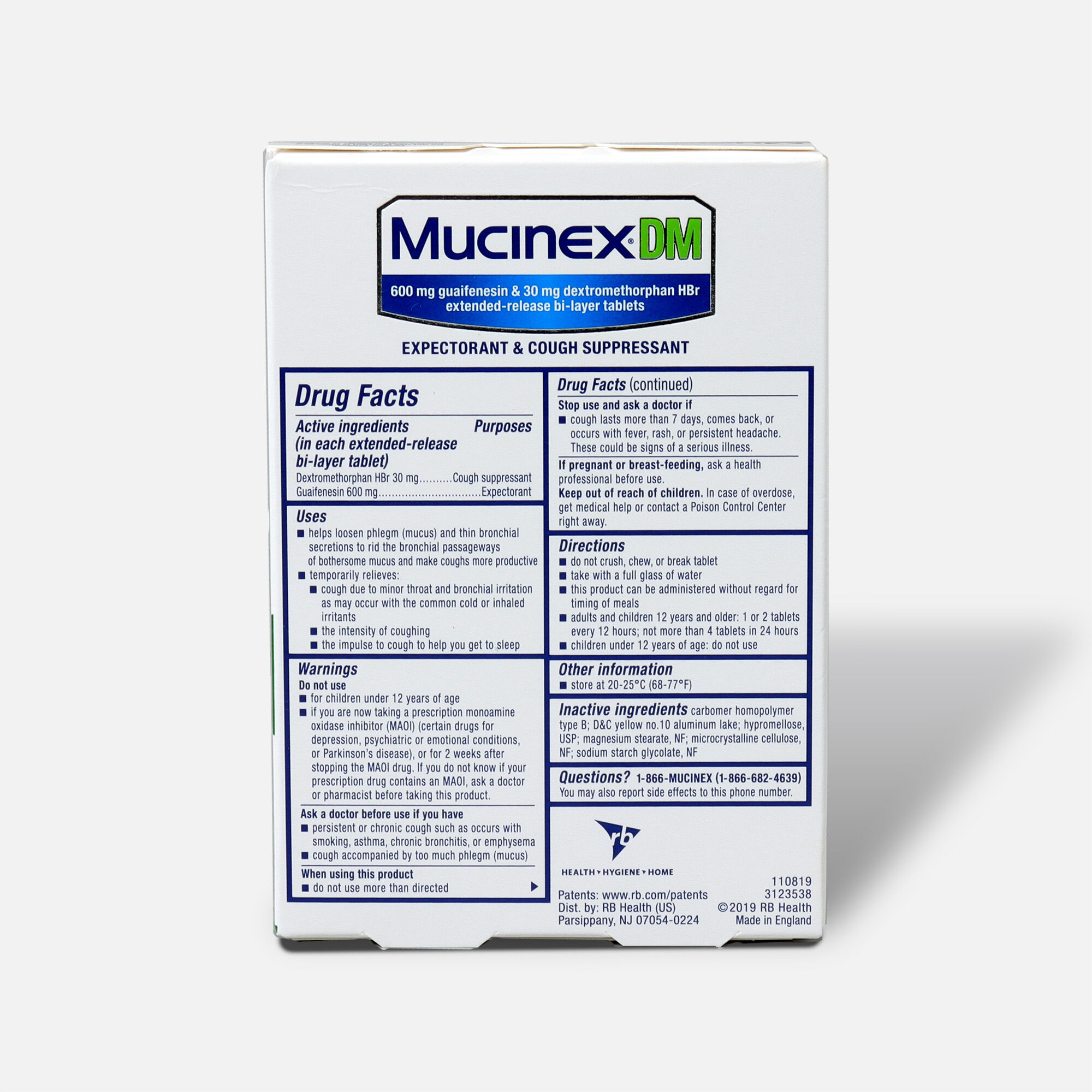 Mucinex Extended Release Bi-Layer Tablets, 20 ct., , large