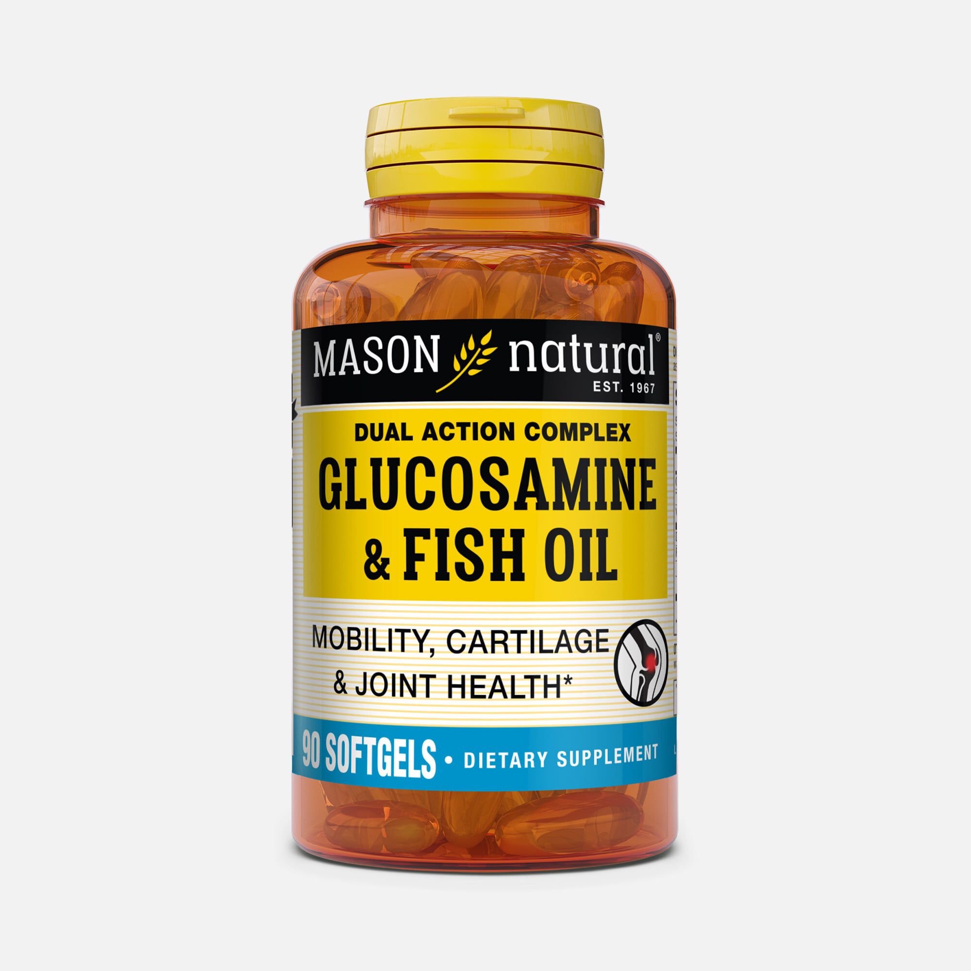 Mason Vitamins Natural Glucosamine & Fish Oil Softgels, 90 ct.