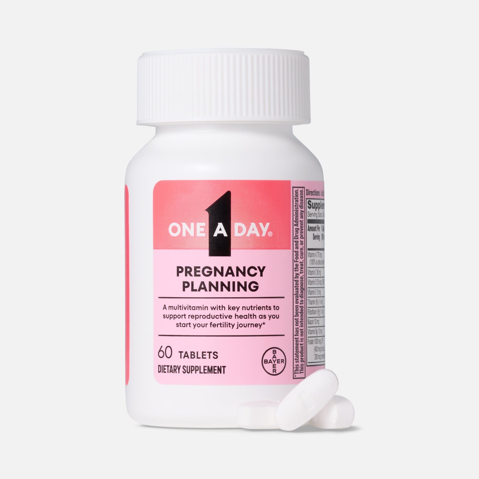 One A Day® Pregnancy Planning Multivitamins, 60 ct., , large