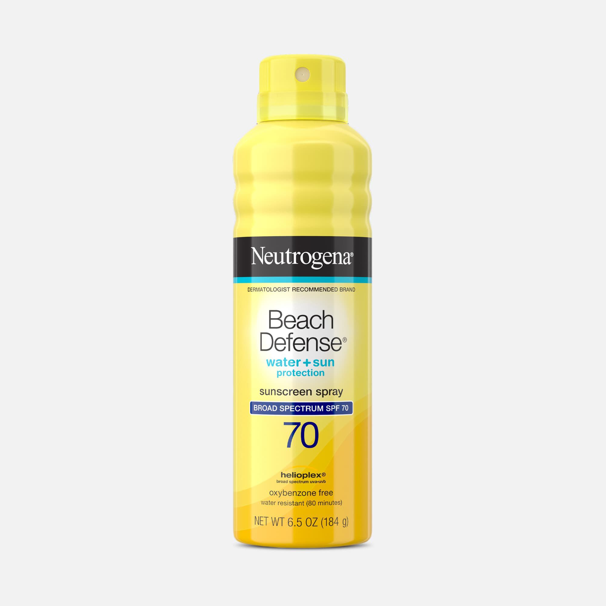 Neutrogena Beach Defense Water + Sun Sunscreen Spray, SPF 70, 6.5 oz., , large