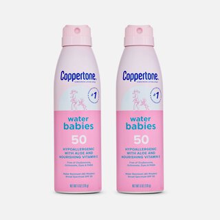Coppertone WaterBabies Sunscreen Spray, SPF 50, 6 oz. (2-Pack), , large