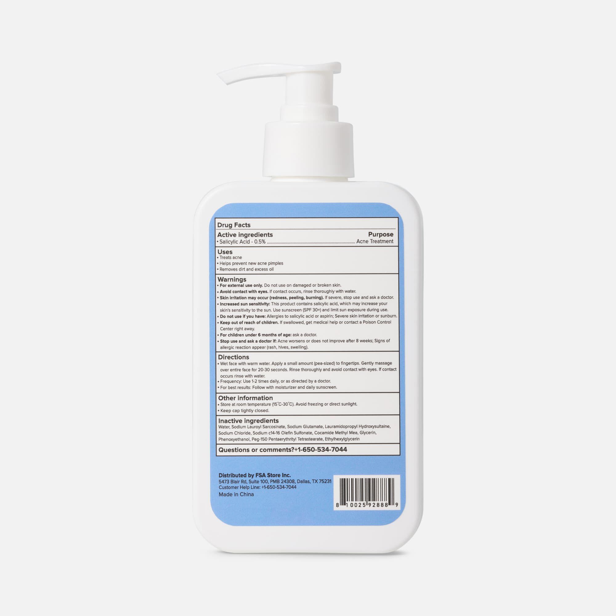 Caring Mill™ Acne Clearing Cleanser with Salicylic Acid, 8 fl oz., , large