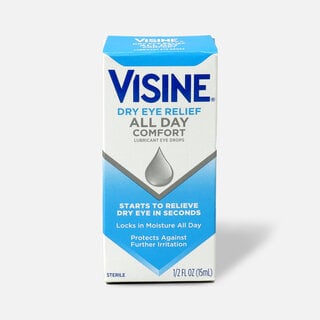 Visine Dry Eye Relief All Day Comfort Lubricant Eye Drops, .5 fl oz., , large