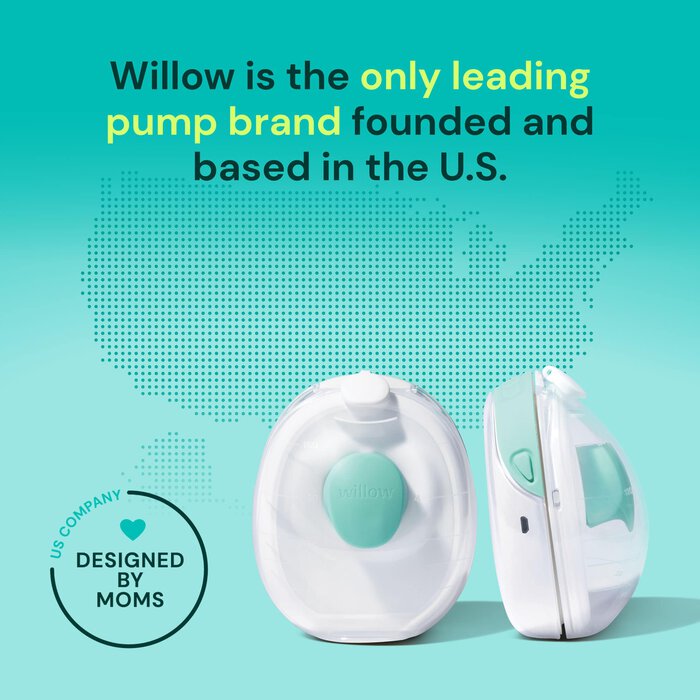 Willow Go® Wearable Breast Pump with Case, Sizing Inserts, and Milk Containers, , large