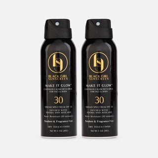Black Girl Sunscreen Make It Glow Sunscreen Spray, SPF 30, 3 oz. (2-Pack), , large