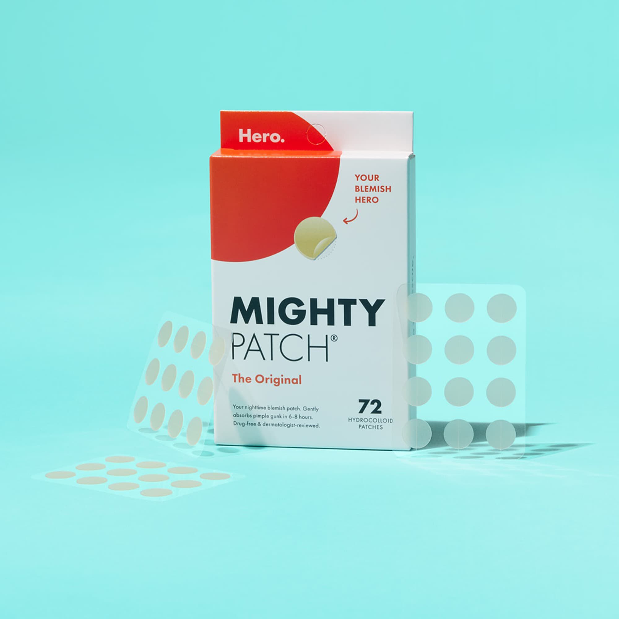 Mighty Patch Original Acne Treatment Patches, 72 ct., , large