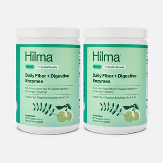 Hilma Daily Fiber Supplement + Digestive Enzymes, 10 oz., 30 servings (2-Pack), , large