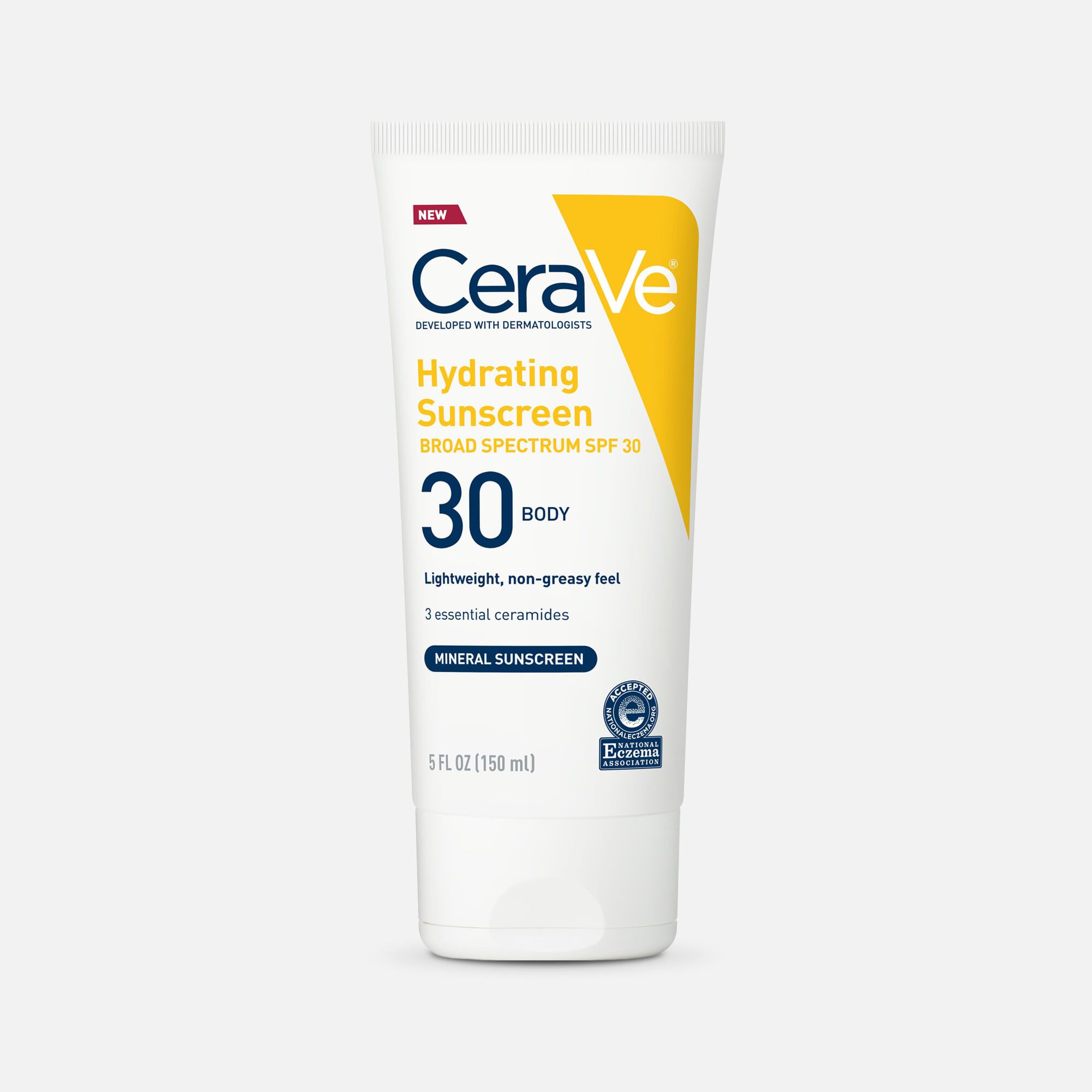 CeraVe Hydrating Sunscreen Body Lotion, SPF 30, 5 fl oz., , large