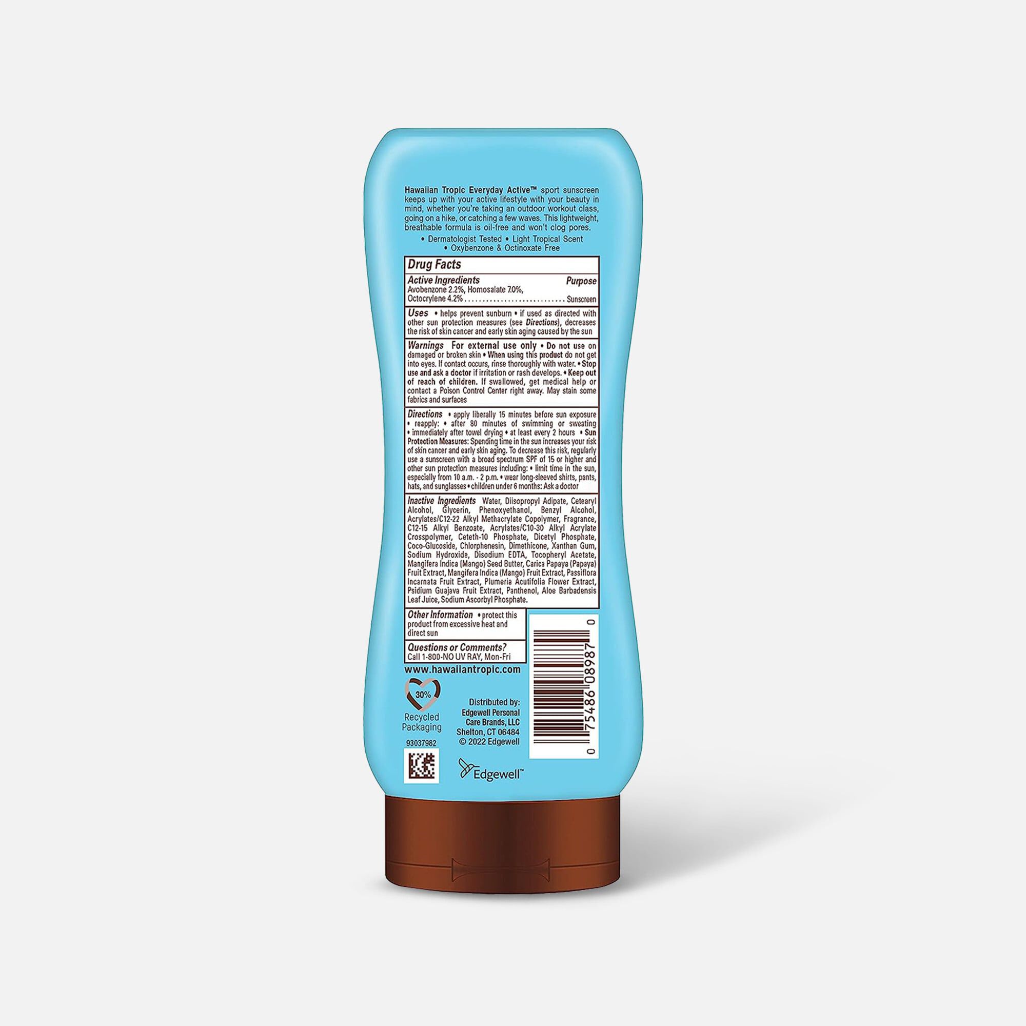 Hawaiian Tropic Everyday Active Lotion Sunscreen, 8 oz, , large