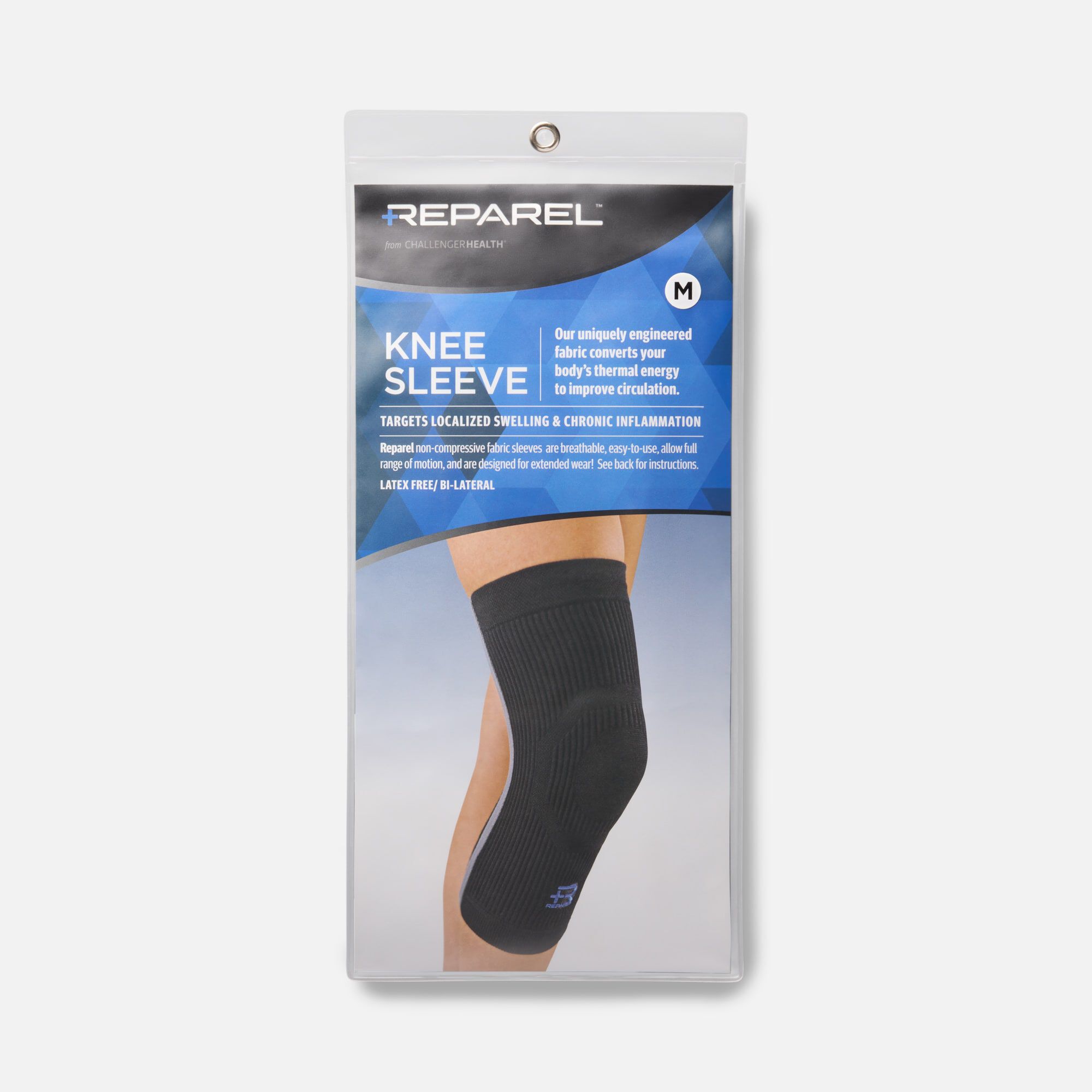 Reparel Knee Sleeve, Black, M