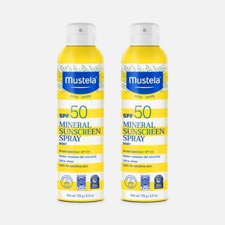 Mustela Mineral Sunscreen Spray, SPF 50, 6 oz. (2-Pack), , large