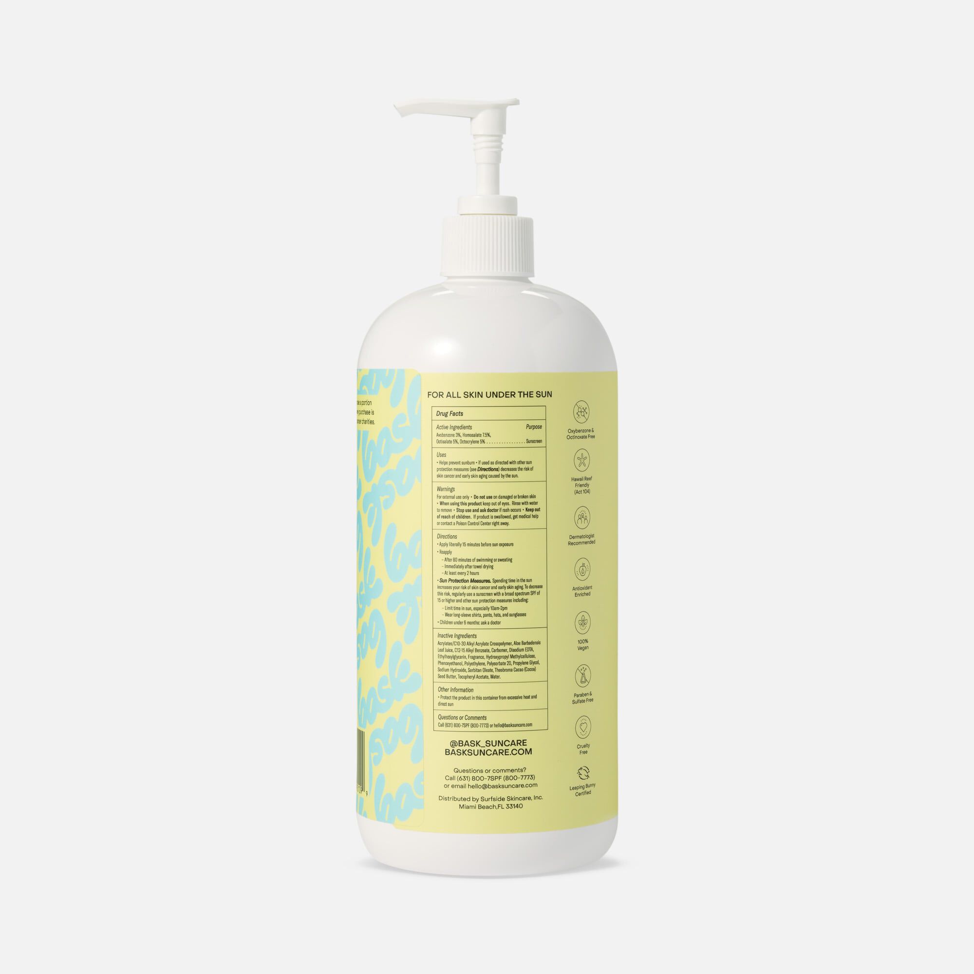 Bask BBL Big Bask Lotion SPF 30 Sheer Moisturizing Lotion, 32 fl oz., , large