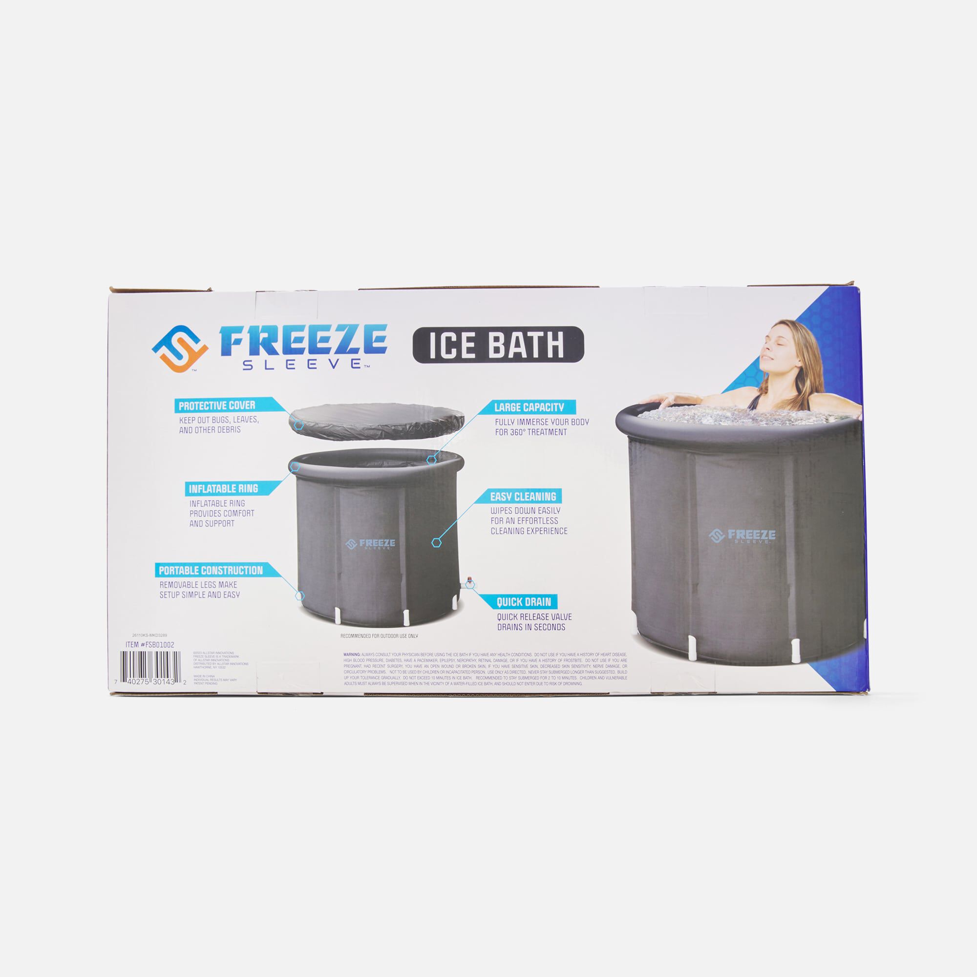 Freeze Sleeve Cold Therapy Ice Bath, , large