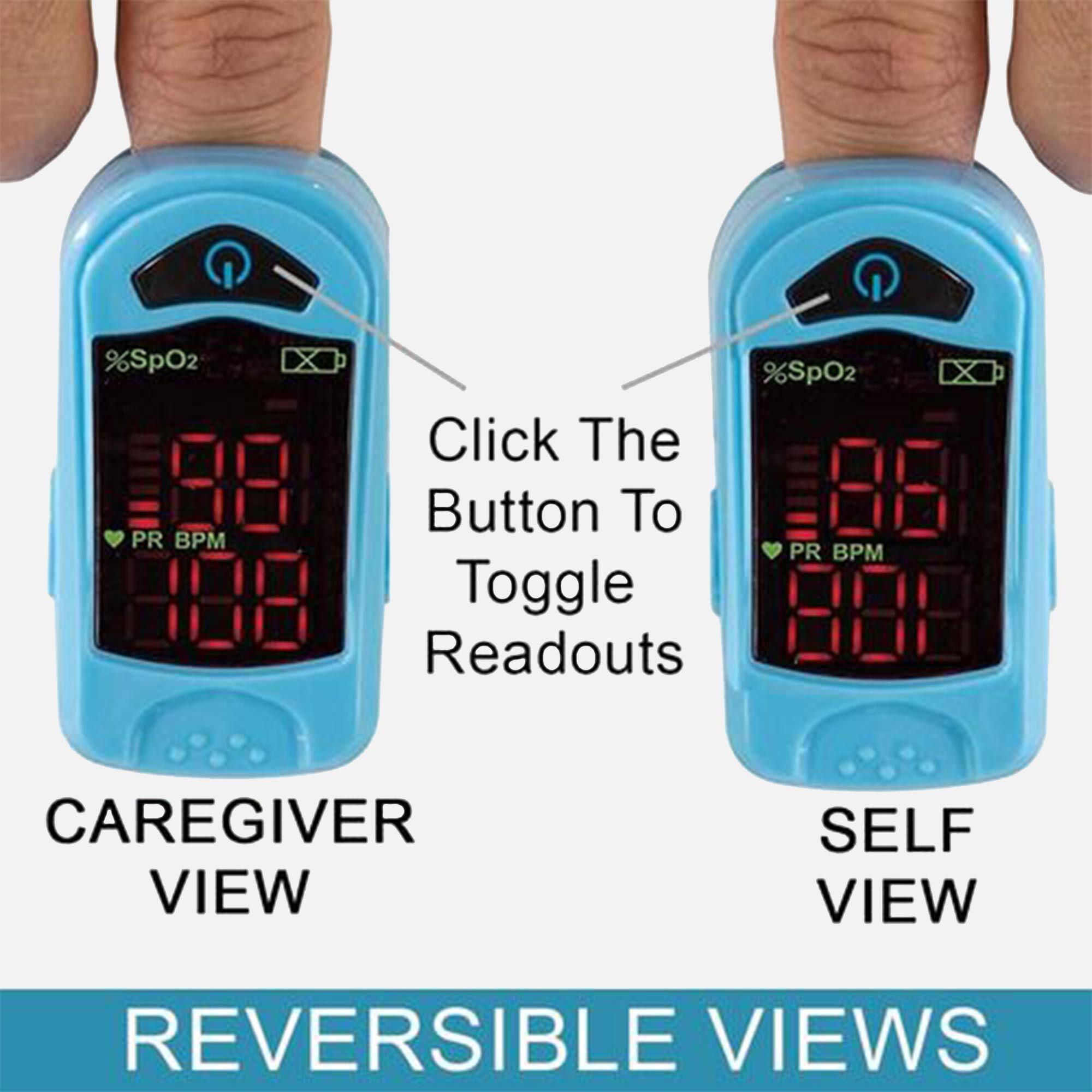 Carex Finger Pulse Oximeter Oxygen Saturation Monitor for Pediatric and Adult, , large